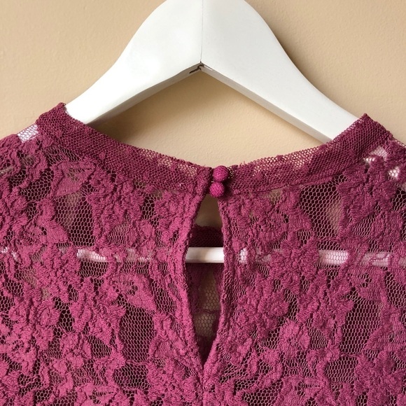 Free People Modern Romance Lace Crop Blouse Top - Picture 6 of 8